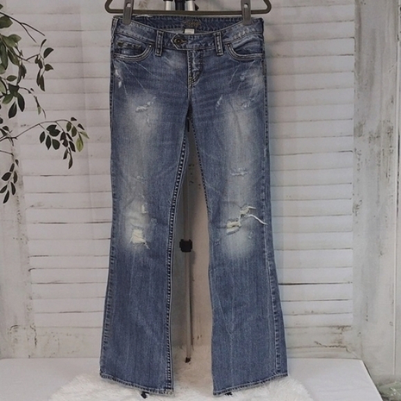 Silver Jeans Denim - Vintage Silver Jeans Distressed Tuesday Jeans, Size 29